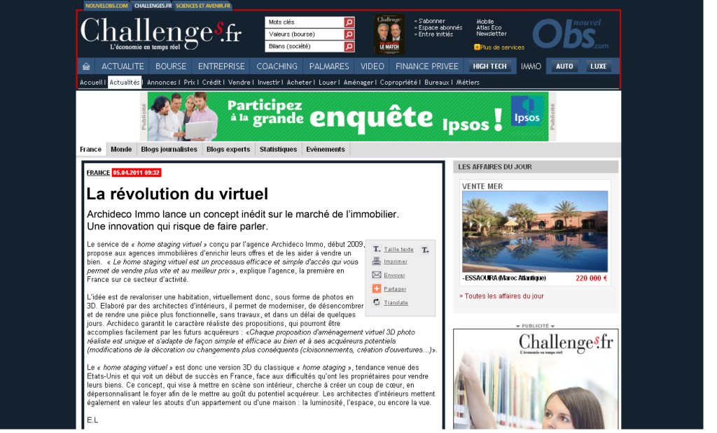 Challenges, ArchiDeco et la révolution du&nbsp;virtuel