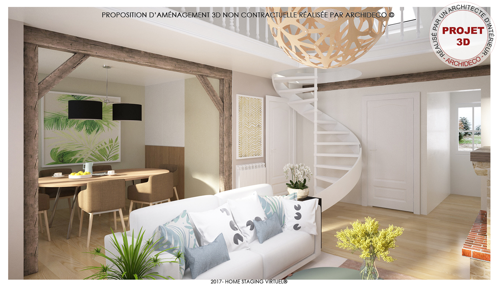 Poutres comme marque de séparation - Visuel 1