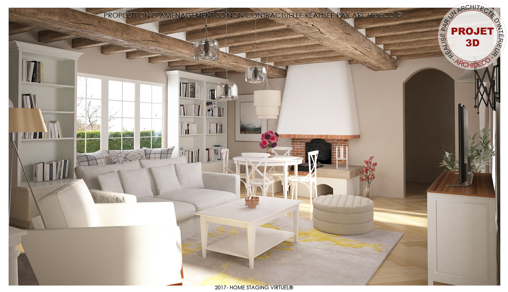 Poutres apparentes brutes - Visuel 1