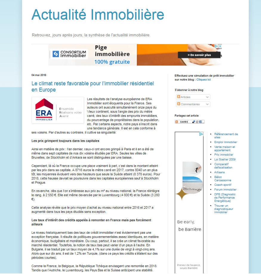 Image 6 - Actualité immobilière